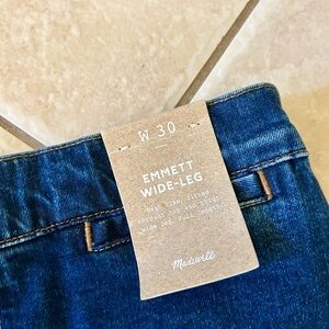 Madewell Emmett Wide-Leg Jeans, brand new, never worn, with tags